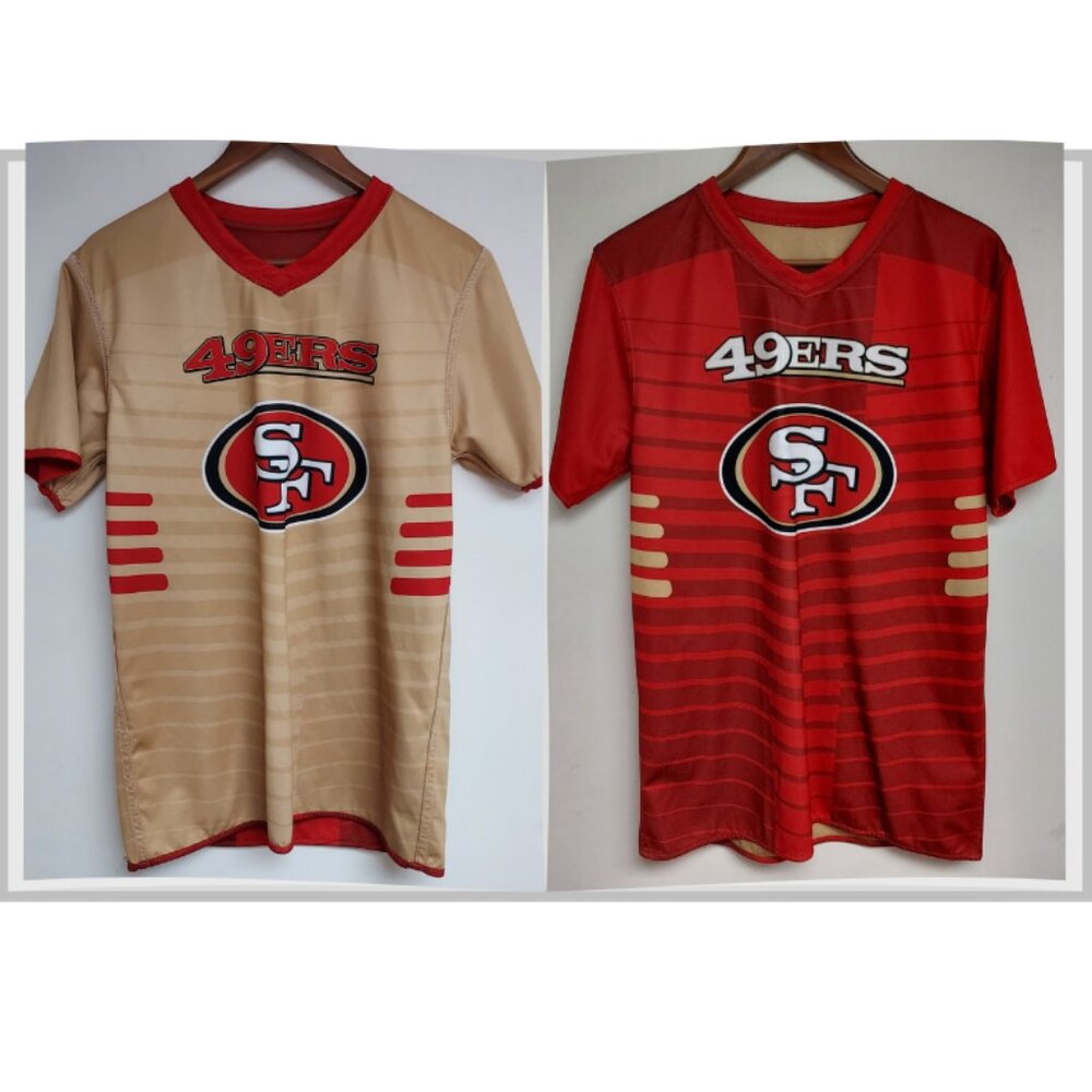 SF 49ERS NFL PLAY FOOTBALL FLAG FOOTBALL REVERSIBLE JERSEY SIZE ADULT MEDIUM